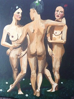 Peinture acrylique / toile coton sur châssis / 55 €