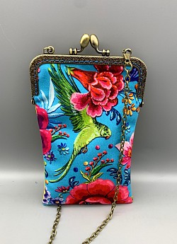 Petit sac avec fermoir métallique