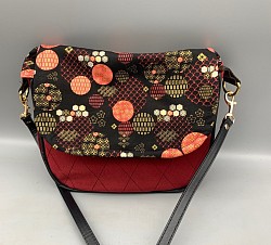 Sac bandoulière en veloursxx ce et coton japonais