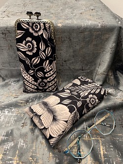 Étuis à lunettes en velours lisse avec fermoir & sans fermoir