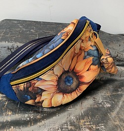 Sac banane en suedine et velours
