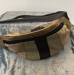 Sac banane en suedine et coton japonais