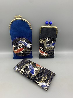 Étuis à lunettes en suedine et coton japonais