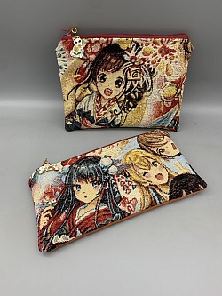 Pochettes en tissu jacquard japonais